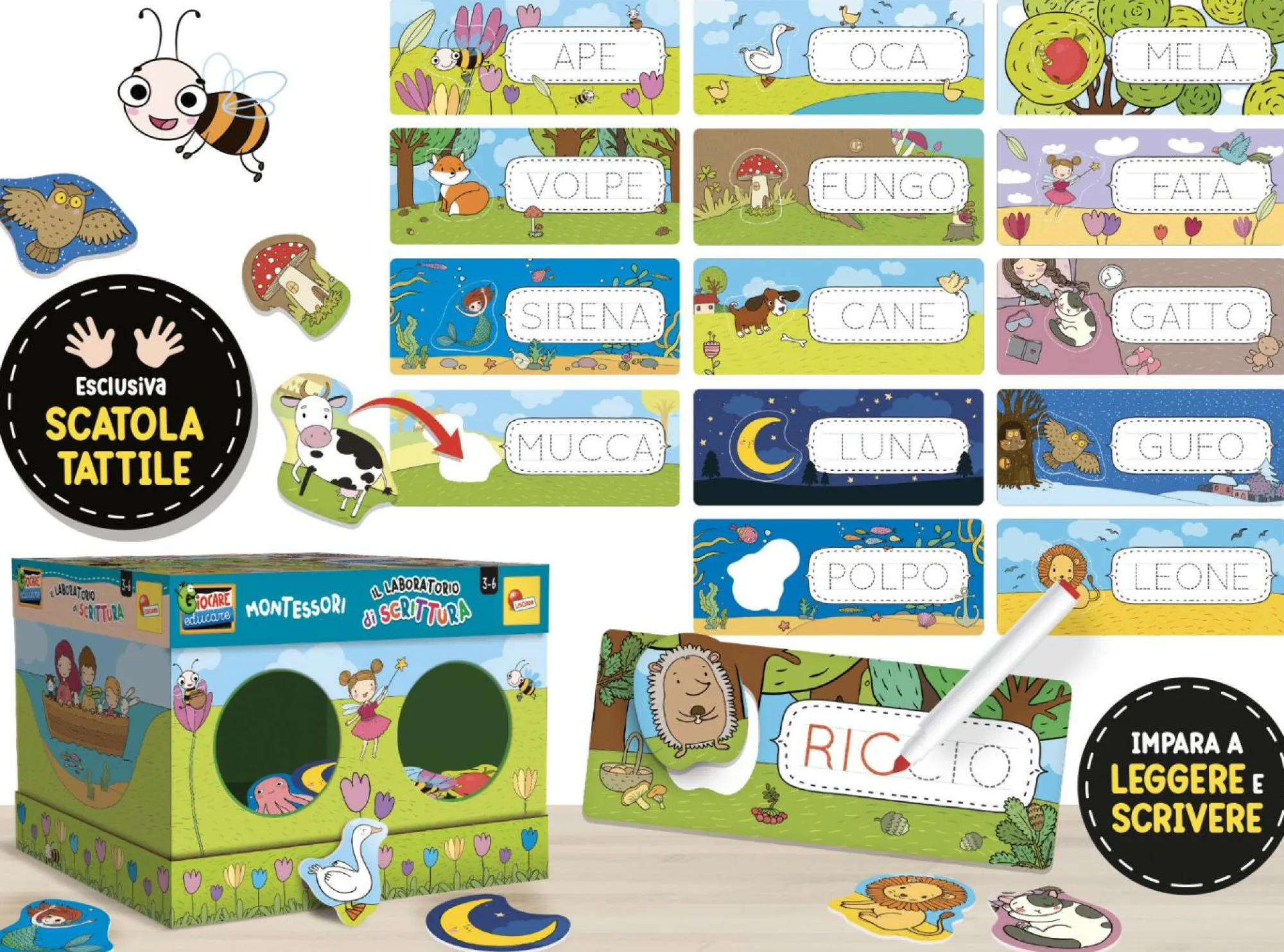 LISCIANI Montessori il laboratorio di scrittura> Primi Apprendimenti