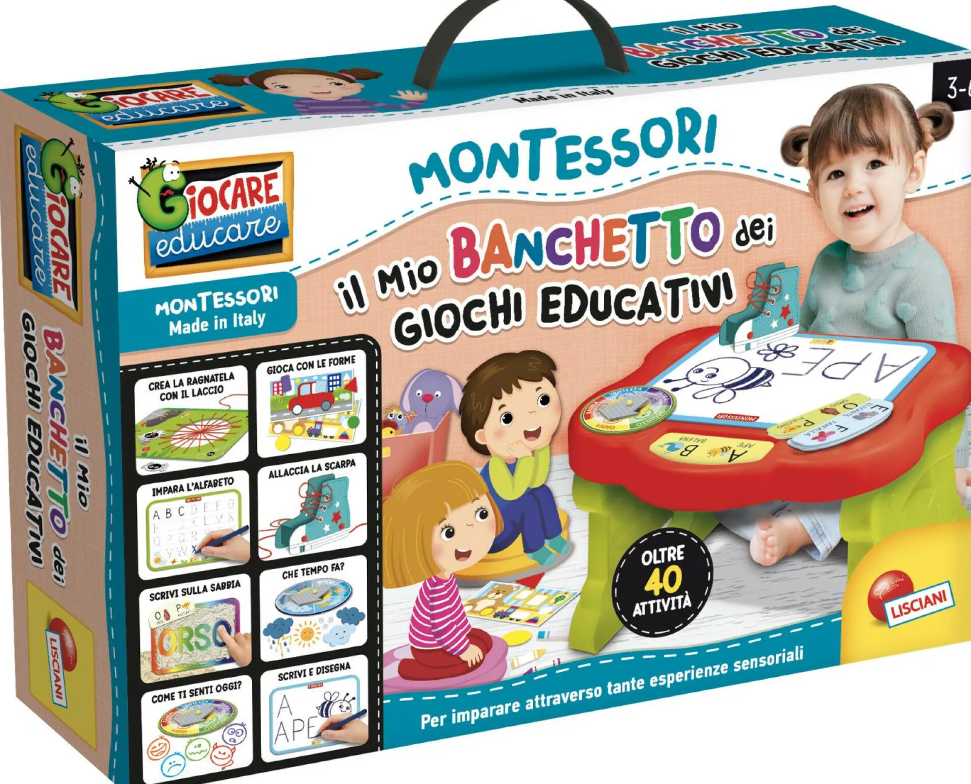 LISCIANI Montessori il mio banchetto dei giochi educativi> Primi Apprendimenti