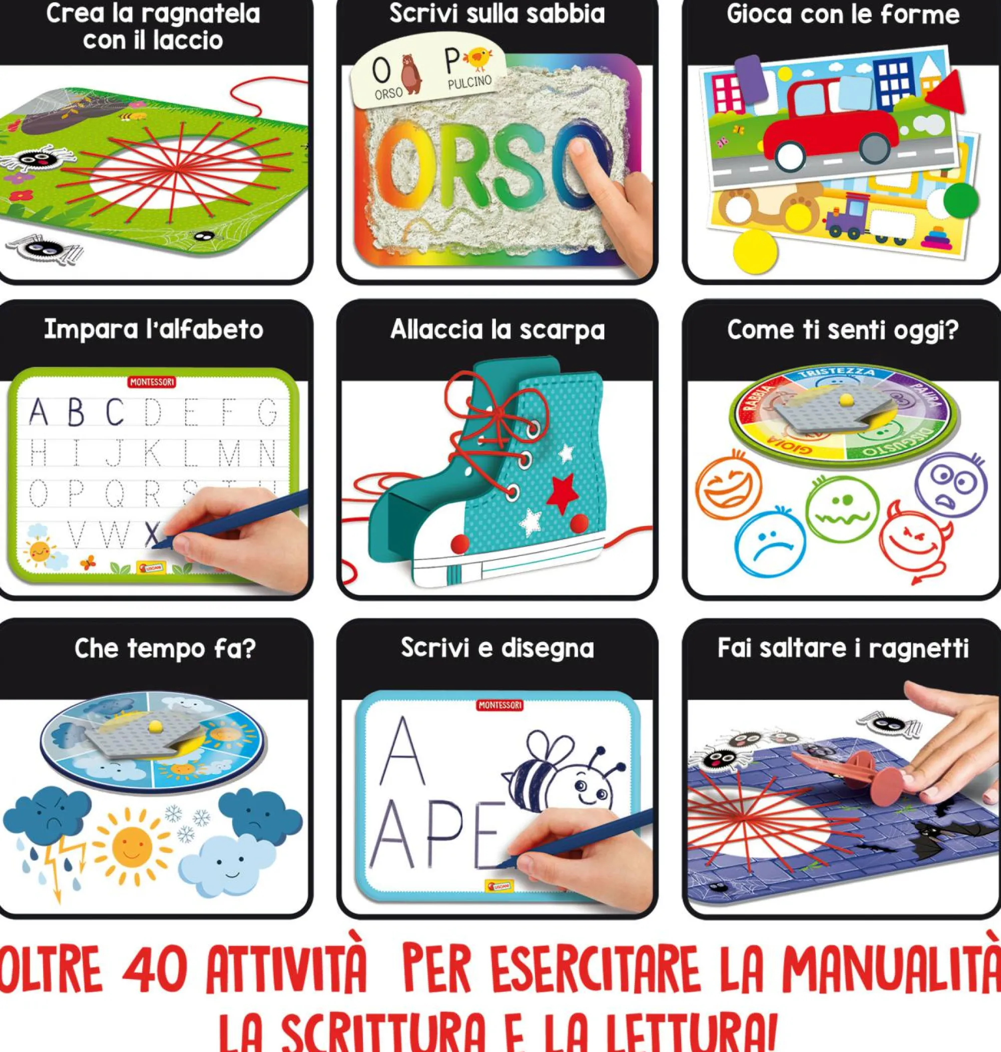 LISCIANI Montessori il mio banchetto dei giochi educativi> Primi Apprendimenti