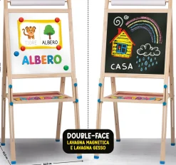 LISCIANI Montessori lavagnona legno cresce con te><noscript><img width=