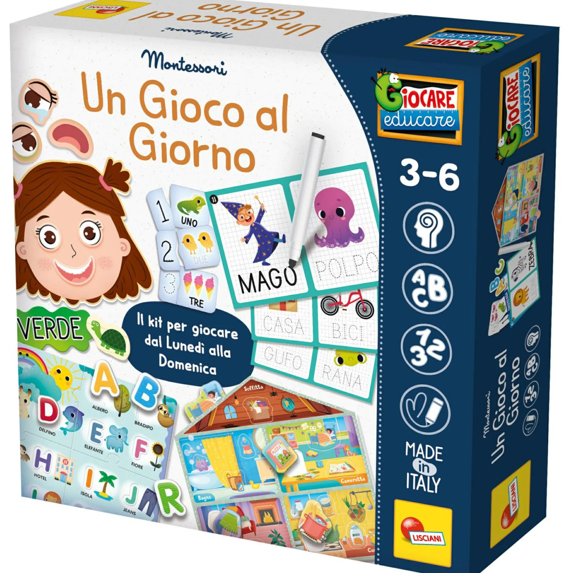 LISCIANI Montessori un gioco al giorno – 365 attività educative e divertenti> Primi Apprendimenti
