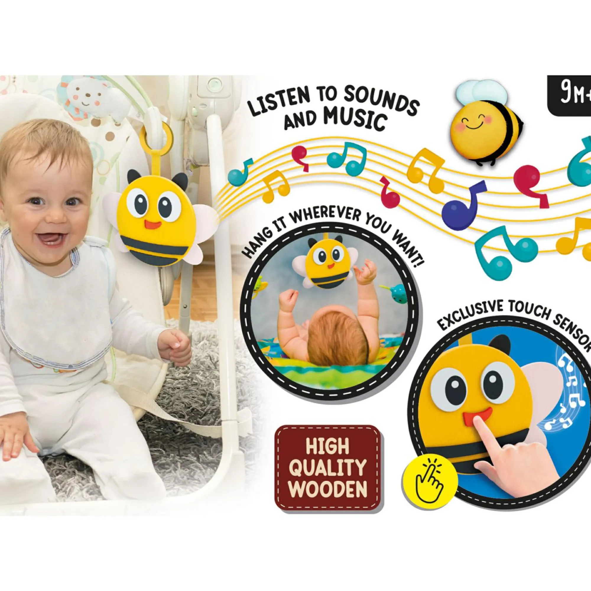 LISCIANI Montessori wood musichini bee> Primi Apprendimenti