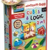 LISCIANI Montessoribaby  legno cubes and logic 2 in 1> Giochi Educativi In Legno