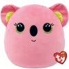 TY Morbido peluche cuscino – koala – rosa – poppy –  con occhioni dorati glitter – 22 cm> Peluche Tradizionali