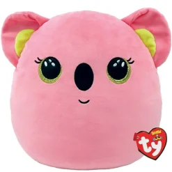 TY Morbido peluche cuscino – koala – rosa – poppy –  con occhioni dorati glitter – 22 cm> Peluche Tradizionali
