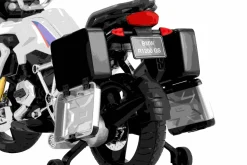 SUN&SPORT Moto bmw elettrica a 5km/h per bambini dai 3 ai 6 anni con radio, mp3 e valigie laterali><noscript><img width=