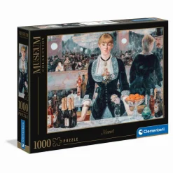 CLEMENTONI Museum collection puzzle – manet a bar at the folies 1000 pezzi> Puzzle Per Adulti|Puzzle 1000 Pezzi