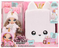 NA! NA! NA! SURPRISE 3-in-1 backpack bedroom playset unicorno> Mini Dolls