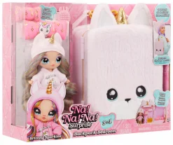 NA! NA! NA! SURPRISE 3-in-1 backpack bedroom playset unicorno> Mini Dolls