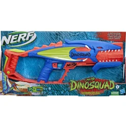 NERF dinosquad – terrodak, 12 dardi elite, design a forma di dinosauro, blaster in gommapiuma da 4 dardi per giochi all’aperto> Giochi Di Abilità E Sport