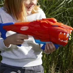 NERF junior wild – lionfury, blaster a forma di leone, facile da usare> Giochi Di Abilità E Sport