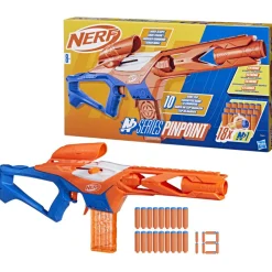 NERF n-series – pinpoint, blaster con 18 dardi n1, caricatore da 10 dardi, giocattoli per bambini e bambine dagli 8 anni in su><noscript><img width=