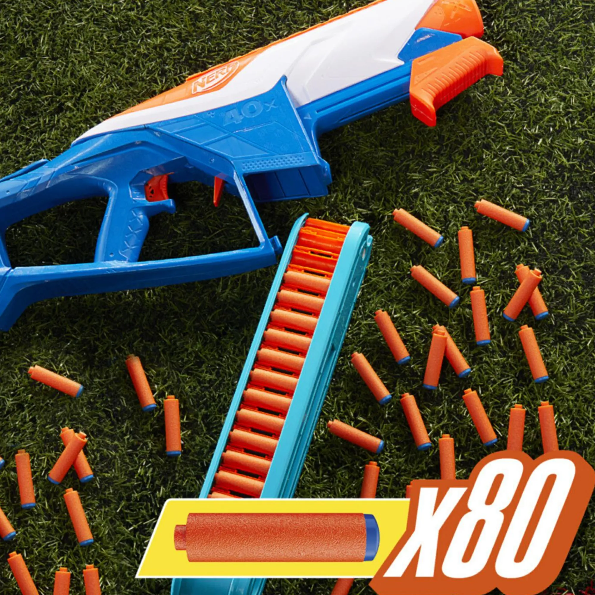 NERF n-series, infinite, blaster con 80 dardi n1, catena da battaglia da 40 dardi, giocattoli per bambini e bambine dagli 8 anni in su> Giochi Di Abilità E Sport