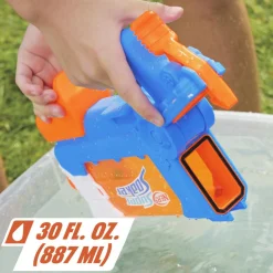 NERF super soaker – flip fill, soaker con 4 stili di spruzzo, riempimento rapido, serbatoio da 887 mm, giochi d’acqua><noscript><img width=