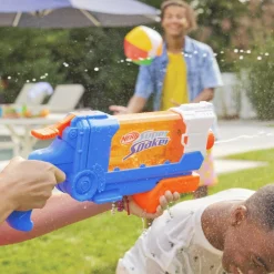 NERF super soaker – flip fill, soaker con 4 stili di spruzzo, riempimento rapido, serbatoio da 887 mm, giochi d’acqua><noscript><img width=