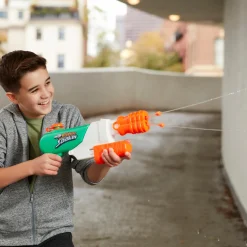 NERF super soaker – hydro frenzy, blaster ad acqua 3-in-1, con bocchetta regolabile e 2 tubi lancia-acqua><noscript><img width=