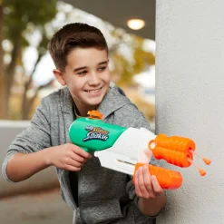 NERF super soaker – hydro frenzy, blaster ad acqua 3-in-1, con bocchetta regolabile e 2 tubi lancia-acqua><noscript><img width=