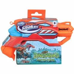 NERF super soaker dinosquad – raptor-surge, blaster ad acqua con spruzzo a grilletto> Pistole Ad Acqua