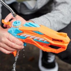 NERF super soaker dinosquad – raptor-surge, blaster ad acqua con spruzzo a grilletto> Pistole Ad Acqua