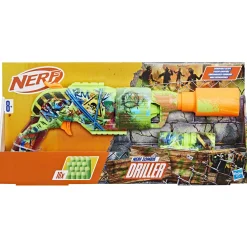 NERF zombie driller – blaster con tamburo rotante, mirino rimovibile e 16 dardi> Giochi Di Abilità E Sport