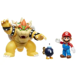 SUPER MARIO BROTHERS Nintendo super mario diorama set mario vs bowser per la sfida finale tra bene e male!> Action Figures Per Adulti|Action Figures