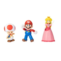 NINTENDO super mario personaggi articolati 10 cm, pacco da 3> Action Figures