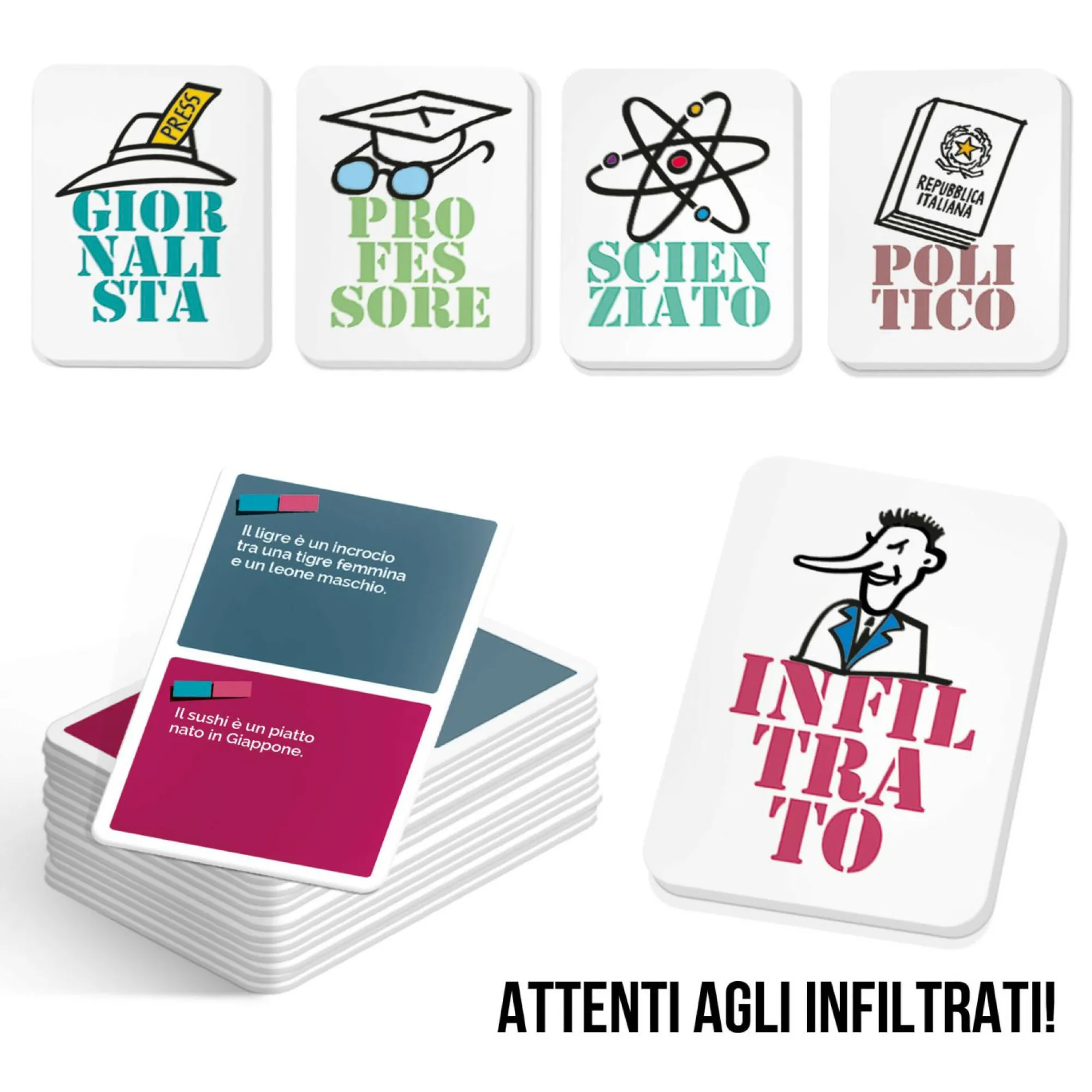 LUDIC Non ti fidare – il party game delle fake news -made in italy> Giochi Da Tavolo Per Adulti E Carte Collezionabili|Primi Apprendimenti