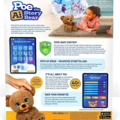 GIOCHI PREZIOSI Orsetto poe raccontastorie play-i – peluche interattivo con storie personalizzate per bambini><noscript><img width=