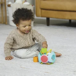 B-KIDS Palla attività con formine – sviluppa motricità e coordinazione – colori vivaci – da 6 mesi –><noscript><img width=