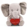 AMI PLUSH Peluche elefante con cuore 26 cm –> Peluche Tradizionali