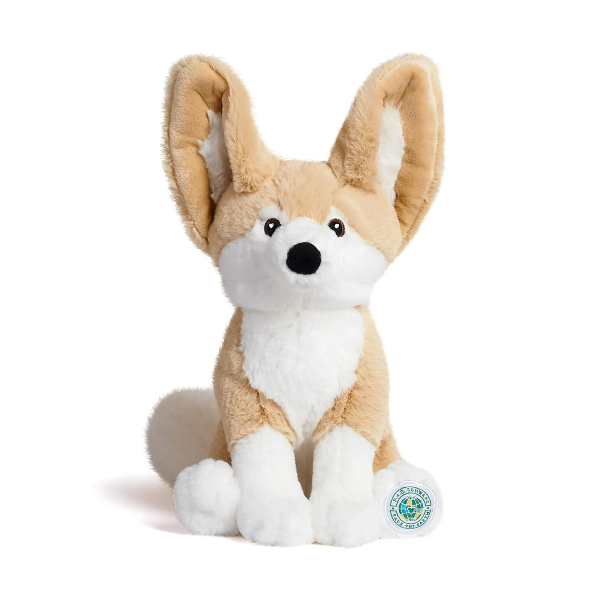 FAO Schwarz Peluche volpe fennece planet love eco-sostenibile, 25 cm> Peluche Tradizionali