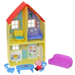 PEPPA PIG – la casa di , include action figure di e 6 accessori divertenti, giocattolo per età prescolare dai 3 anni in su><noscript><img width=