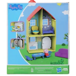 PEPPA PIG – la casa di , include action figure di e 6 accessori divertenti, giocattolo per età prescolare dai 3 anni in su><noscript><img width=
