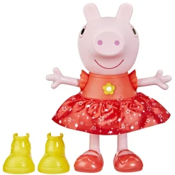 PEPPA PIG – peppa’s muddy puddles party, bambola di peppa interattiva><noscript><img width=