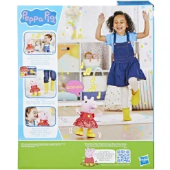 PEPPA PIG – peppa’s muddy puddles party, bambola di peppa interattiva><noscript><img width=