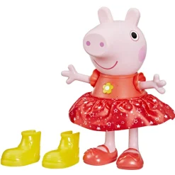 PEPPA PIG – peppa’s muddy puddles party, bambola di peppa interattiva><noscript><img width=