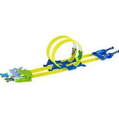 MOTOR & CO. Pista crock attack 90 cm con giro della morte e macchinine beast machines> Garage E Circuiti