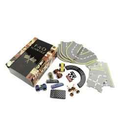 FAO Schwarz Pista macchinine di legno retrò> Garage E Circuiti