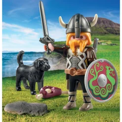 Playmobil 71755 – special plus vichingo con cane da guardia per bambini dai 4 anni> Mondi Immaginari