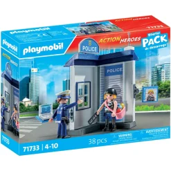 Playmobil 71733 – starter pack interrogatorio della polizia per bambini dai 4 anni> Mondi Immaginari