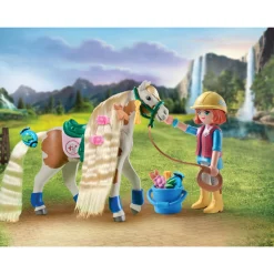Playmobil 71639 cavallo con criniera – horses of waterfall – 4+ anni> Mondi Immaginari