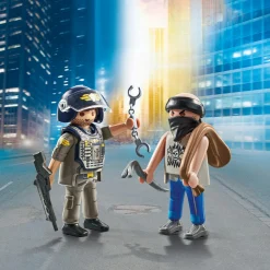 Playmobil  71505 duopack poliziotto e ladro per bambini dai 4 anni in su> Mondi Immaginari