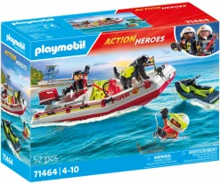 Playmobil 71464 gommone dei pompieri e acquascooter per bambini dai 4 anni> Mondi Immaginari