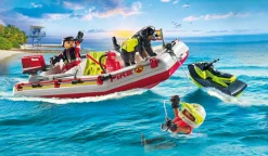 Playmobil 71464 gommone dei pompieri e acquascooter per bambini dai 4 anni> Mondi Immaginari