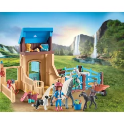 Playmobil 71353 stalla con recinto – horses of waterfall – 4+ anni> Mondi Immaginari