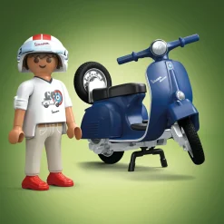 Playmobil 71622 vespa 150 sprint veloce blu – ideale per bambini dai 4 anni> Mondi Immaginari