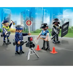 Playmobil action heroes 71730 – set personaggi della polizia per bambini dai 4 anni> Mondi Immaginari