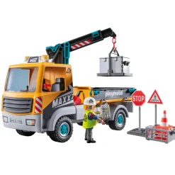 Playmobil action heroes 71750 camion da cantiere con gru – 4+ anni><noscript><img width=