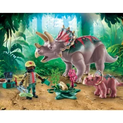 Playmobil dinos 71821 triceratopo e cucciolo – 4+ anni> Mondi Immaginari