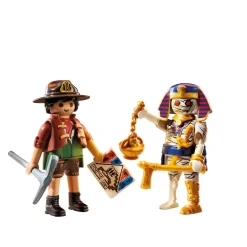 Playmobil duopack ricercatore di tesoro e mummia – 4+ anni><noscript><img width=